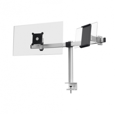 Настольный кронштейн для монитора и планшета Durable Monitor mount for 1 screen and 1 tablet, desk clamp Настольный кронштейн для монитора и планшета Durable Monitor mount for 1 screen and 1 tablet, desk clamp