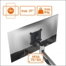 Настольный кронштейн с газлифтом для одного монитора Durable Monitor mount with arm for 1 screen, desk clamp