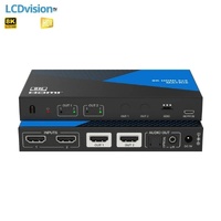Матричный коммутатор HDMI 2х2 8K HDMI 2.1 с деэмбеддером Lideo MX22A-8K
