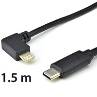 Кабель для зарядки и синхронизации устройств Apple Lightning USB-С - Lightning 90° SmartThings sXX-28-L150 1.5m