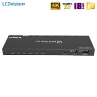 Усилитель-распределитель HDMI 1х4 4K HDMI 2.0 с деэмбеддером и даунскейлером Prestel SP-H2-14SAtitle=