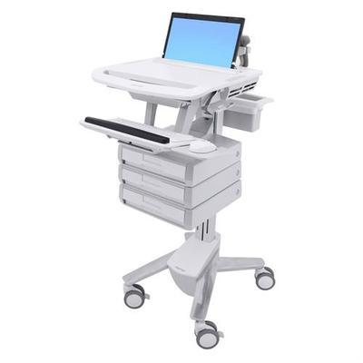 Мобильная рабочая станция для ноутбука Ergotron SV43-1130-0 StyleView Laptop Cart, 3 Drawers (1×3) Мобильная рабочая станция для ноутбука Ergotron SV43-1130-0 StyleView Laptop Cart, 3 Drawers (1×3)