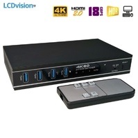 Коммутатор-переключатель HDMI + USB 2х1 4K HDMI 2.0 с деэмбеддером и технологией KVM Dr.HD SW 217 KVM
