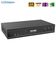 Коммутатор-переключатель HDMI 2х1 4K HDMI 2.0b с функцией мультивьюера, бесшовным переключением и деэмбеддером Dr.HD SW 217 SM
