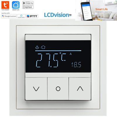 Термостат для теплых полов с Smart WiFi и датчиком температуры Rikett Thermostat for heated floors with Smart Wi-Fi and temperature sensor Standart — 1 Module Термостат для теплых полов с Smart WiFi и датчиком температуры Rikett Thermostat for heated floors with Smart Wi-Fi and temperature sensor Standart — 1 Module