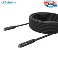 Оптический гибридный волоконно-медный кабель-удлинитель USB 3.1 Gen2 Prestel UCC312-0XX USB C (M) - USB C (M)