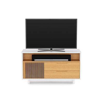 Тумба под телевизор BDI Vertica 8556 Satin White / White Oak Тумба под телевизор BDI Vertica 8556 Satin White / White Oak