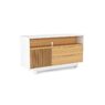 Тумба под телевизор BDI Vertica 8556 Satin White / White Oak Тумба под телевизор BDI Vertica 8556 Satin White / White Oak