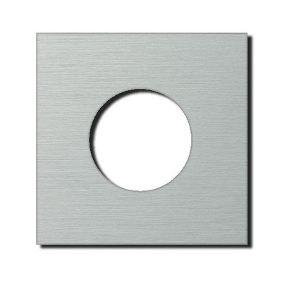 Рамка 1-постовая Basalte 411-01 Power outlet Brushed Aluminium Рамка 1-постовая Basalte 411-01 Power outlet Brushed Aluminium
