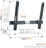 Наклонный кронштейн для телевизора Vogels THIN 515